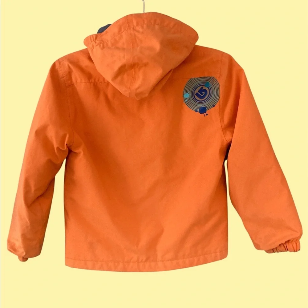 Burton Boys Mini Shred Jacket Size 5 Orange GUC